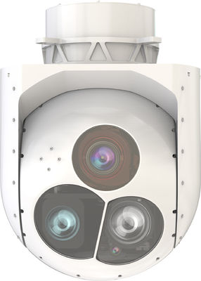 Dia 200MM Two Axis Two Metal Frame EO Pod With Three Sensors For Surveillance System